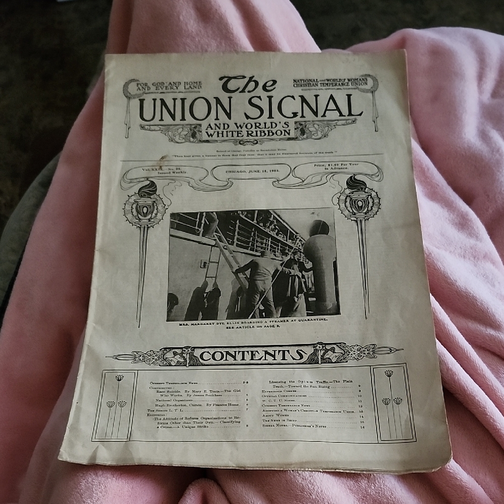 *RARE* ANTIQUE 1903 "THE UNION SIGNAL" NEWSPAPER